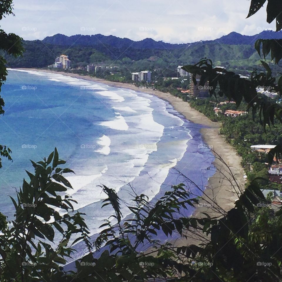 Mountain view of playa jaco, Costa Rica 