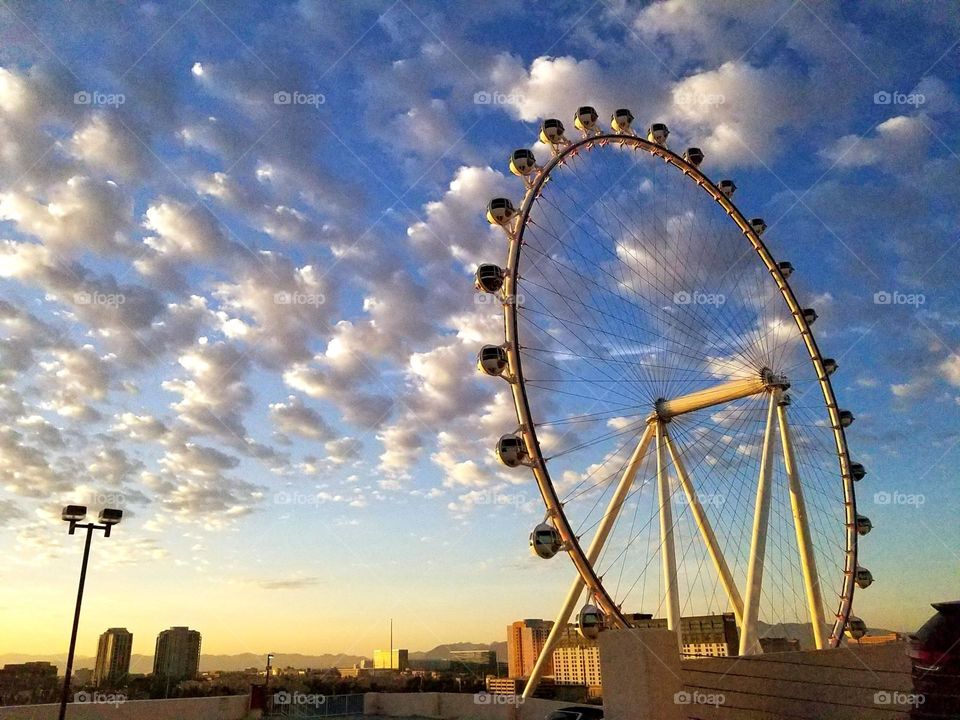 Sunny Las Vegas Sunrise With Clouds!