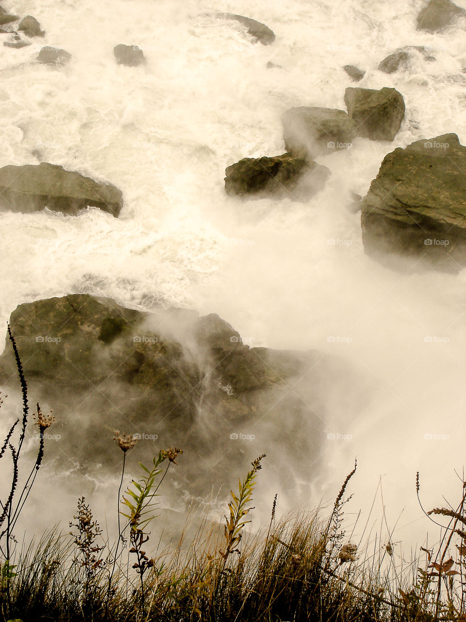 Looking down the Niagara Falls