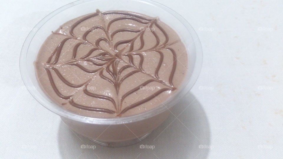 Chocolate mousse in a cup. One cup too small to curb the craving!