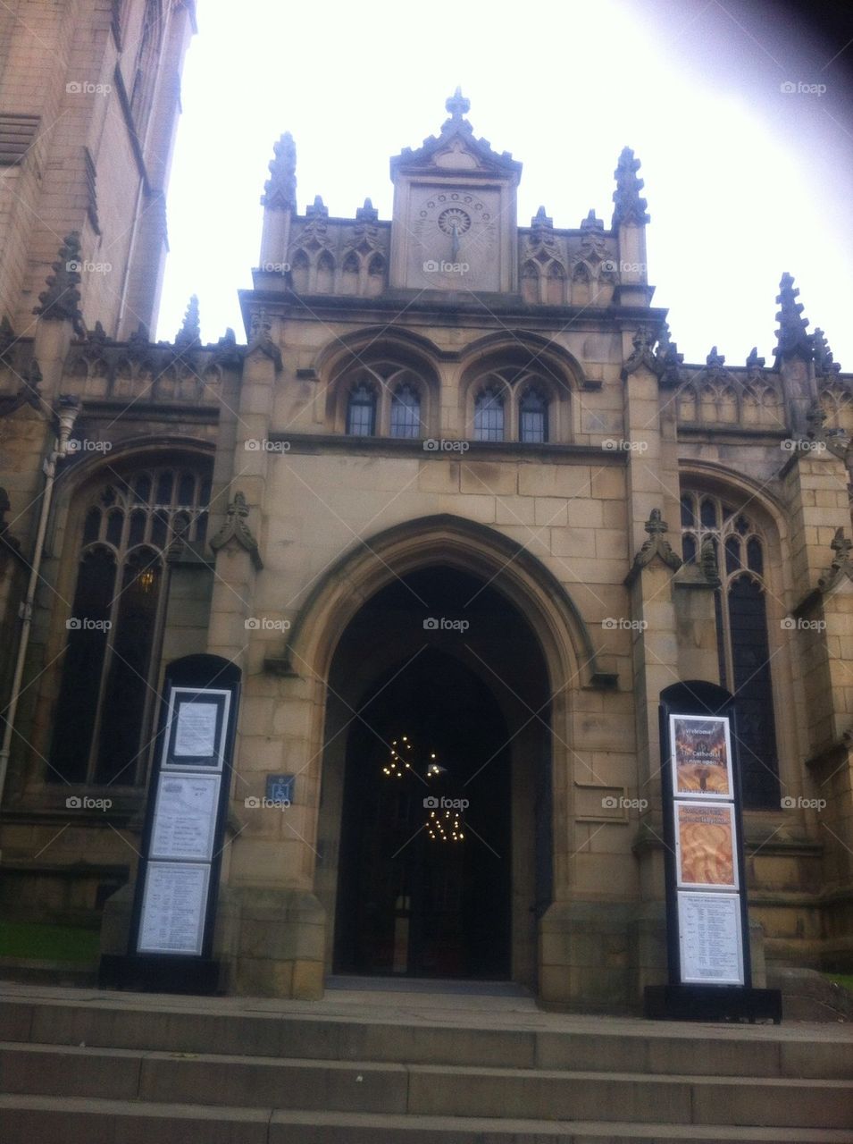 Entrance to Wakefield cathedral