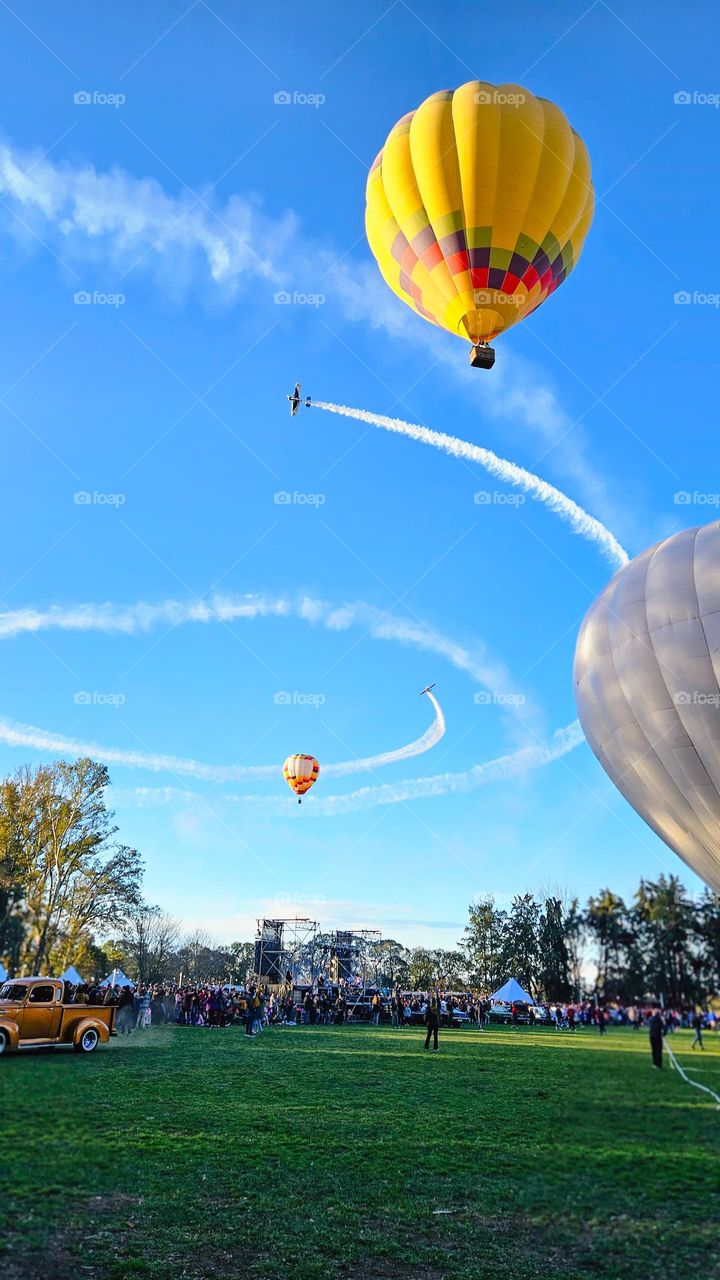 Hot air balloons