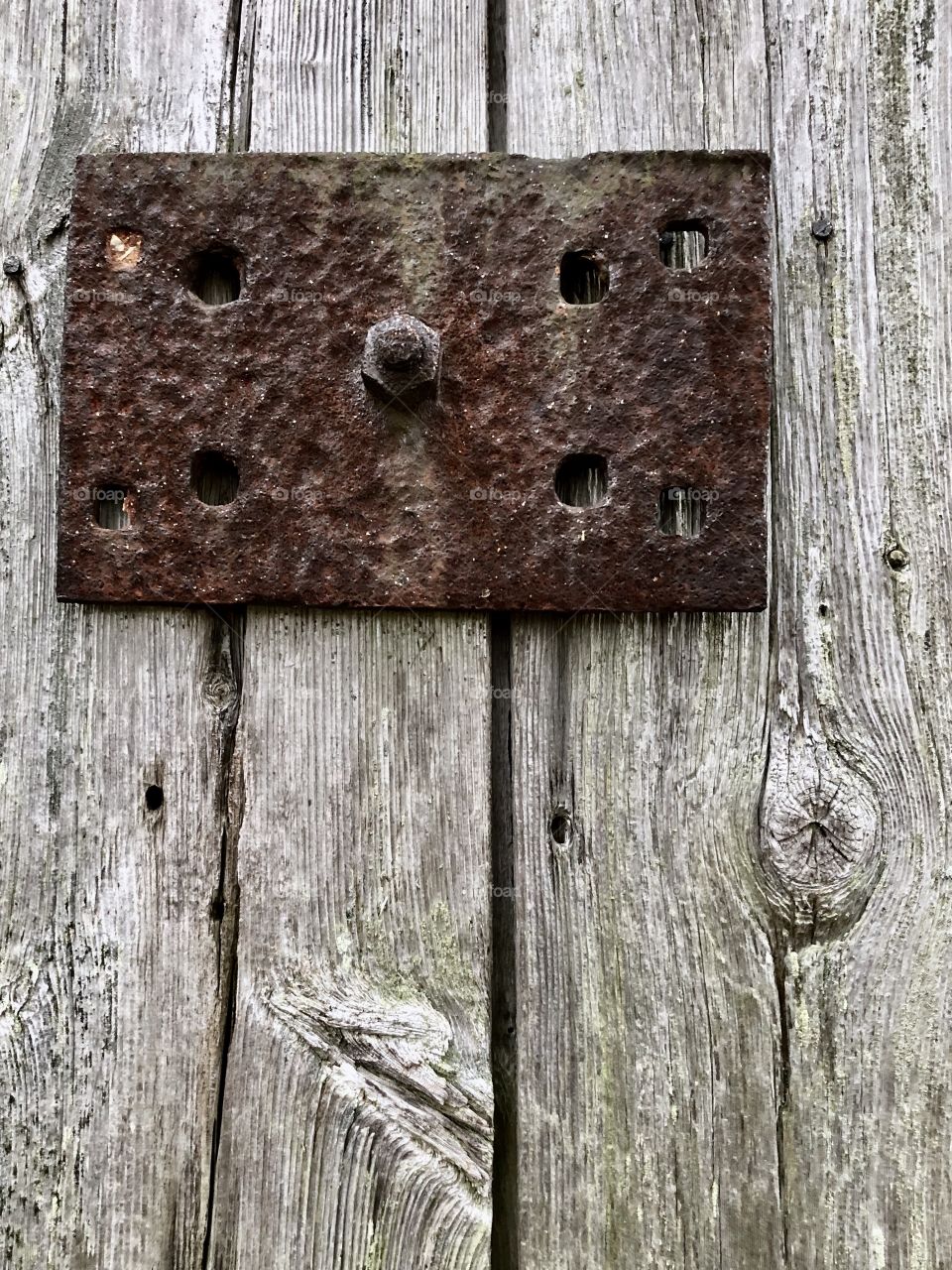 Rusty metal bracket