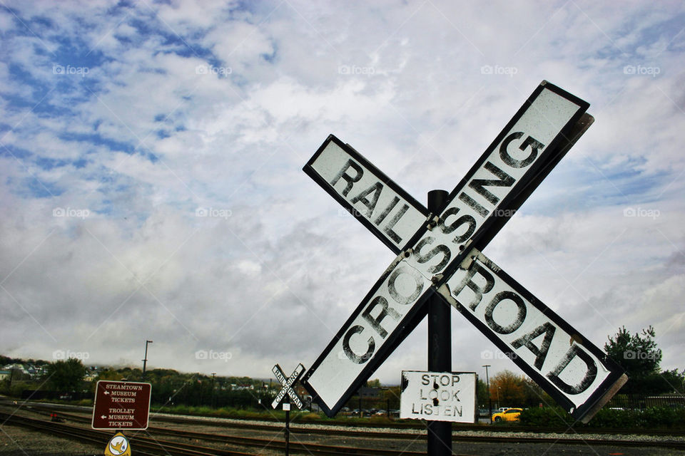 winter travel sign clouds by javidog