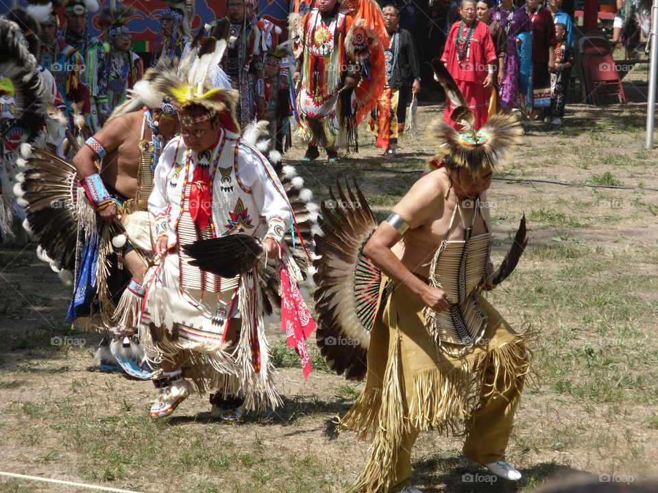Native American pow wow 