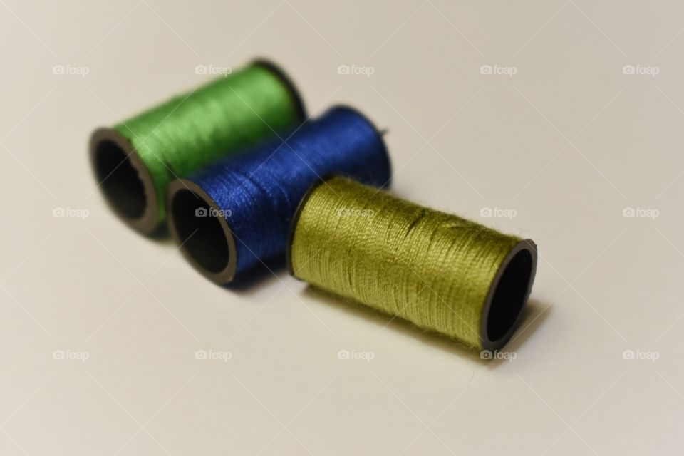 Spools of thread