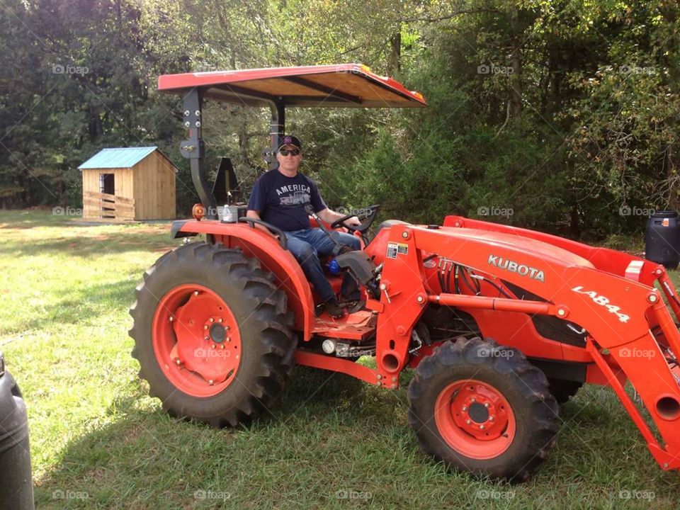 Kubota Tractor on the Farm