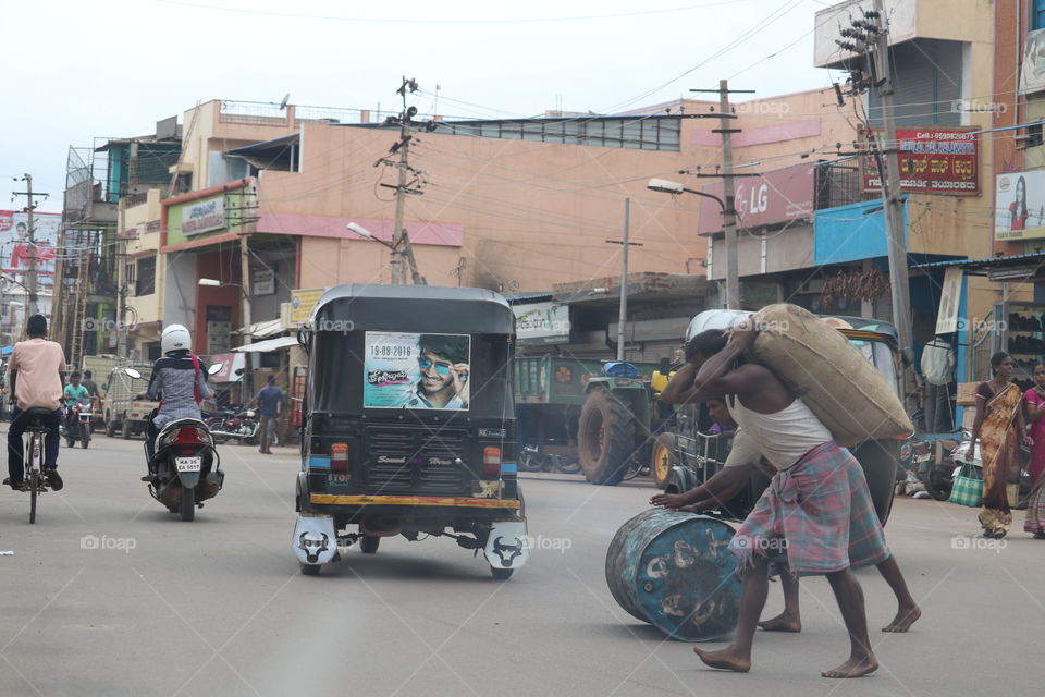 Street, Road, Vehicle, City, People