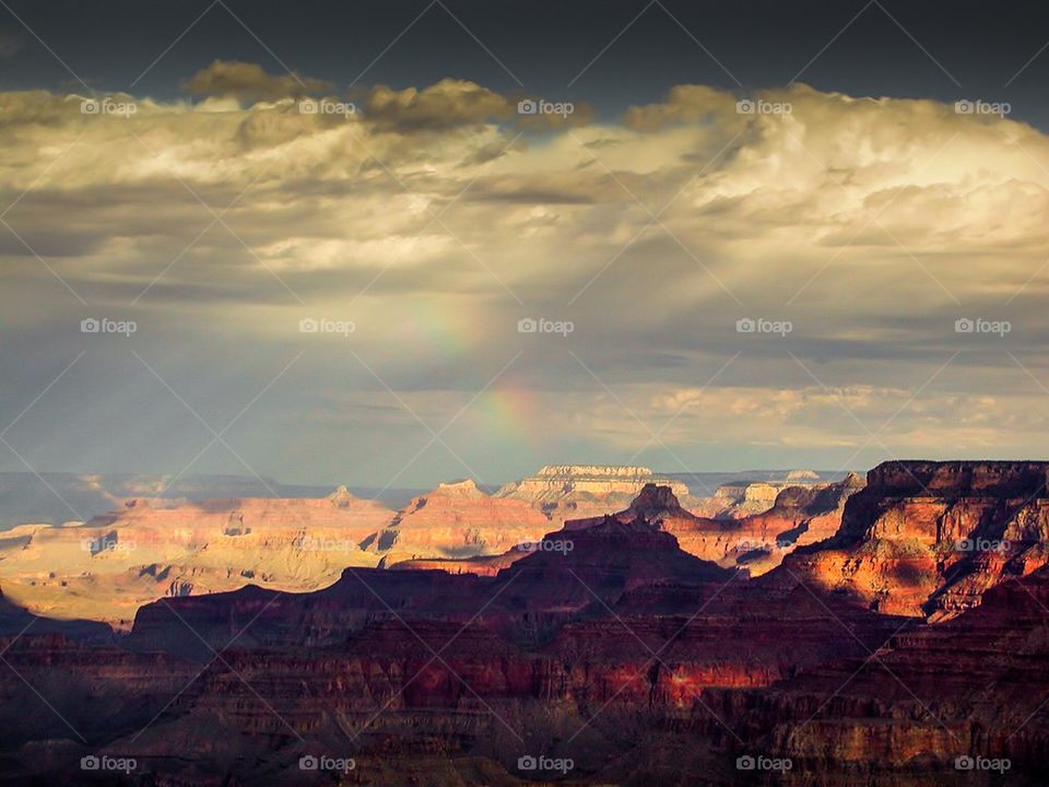 Grand Canyon with Rainbow