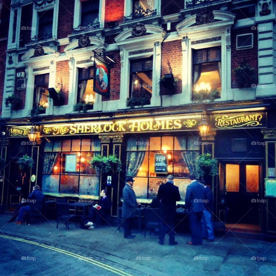 The Sherlock Holmes restaurant
