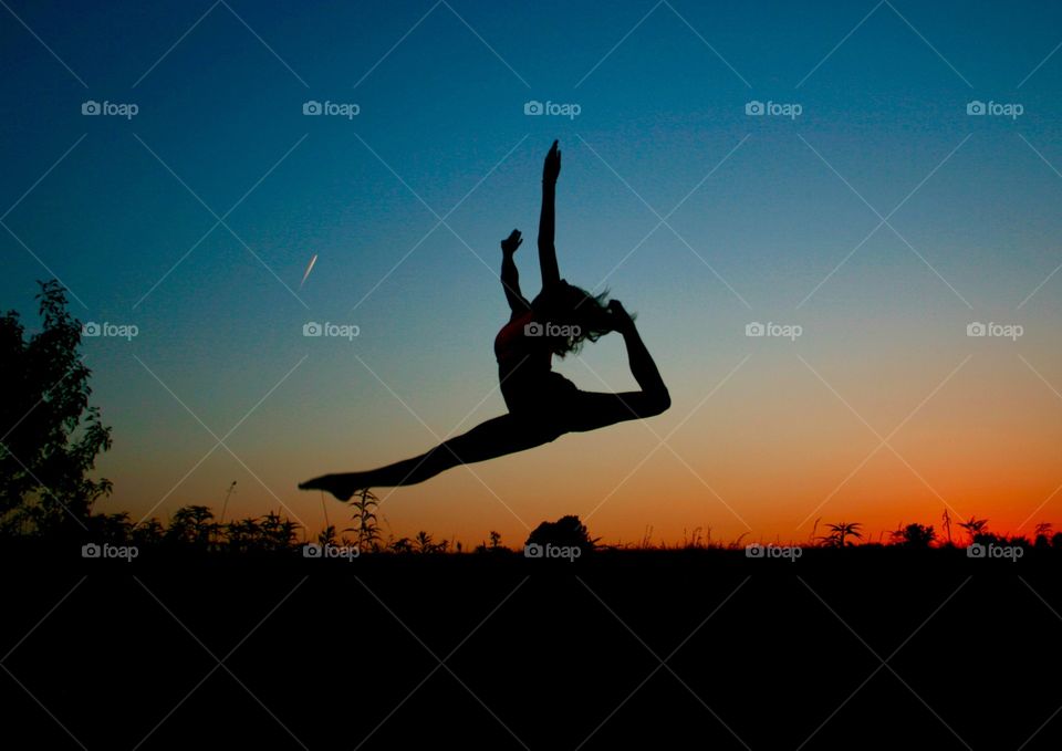 Silhouette of a Leap