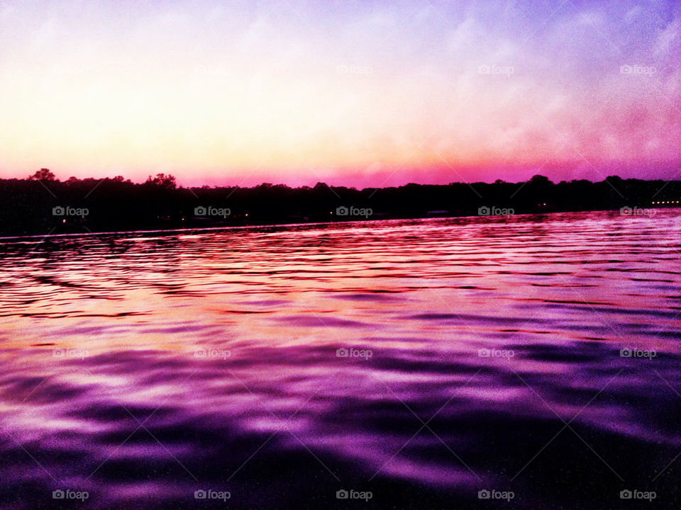 Sunset on Pelican Lake