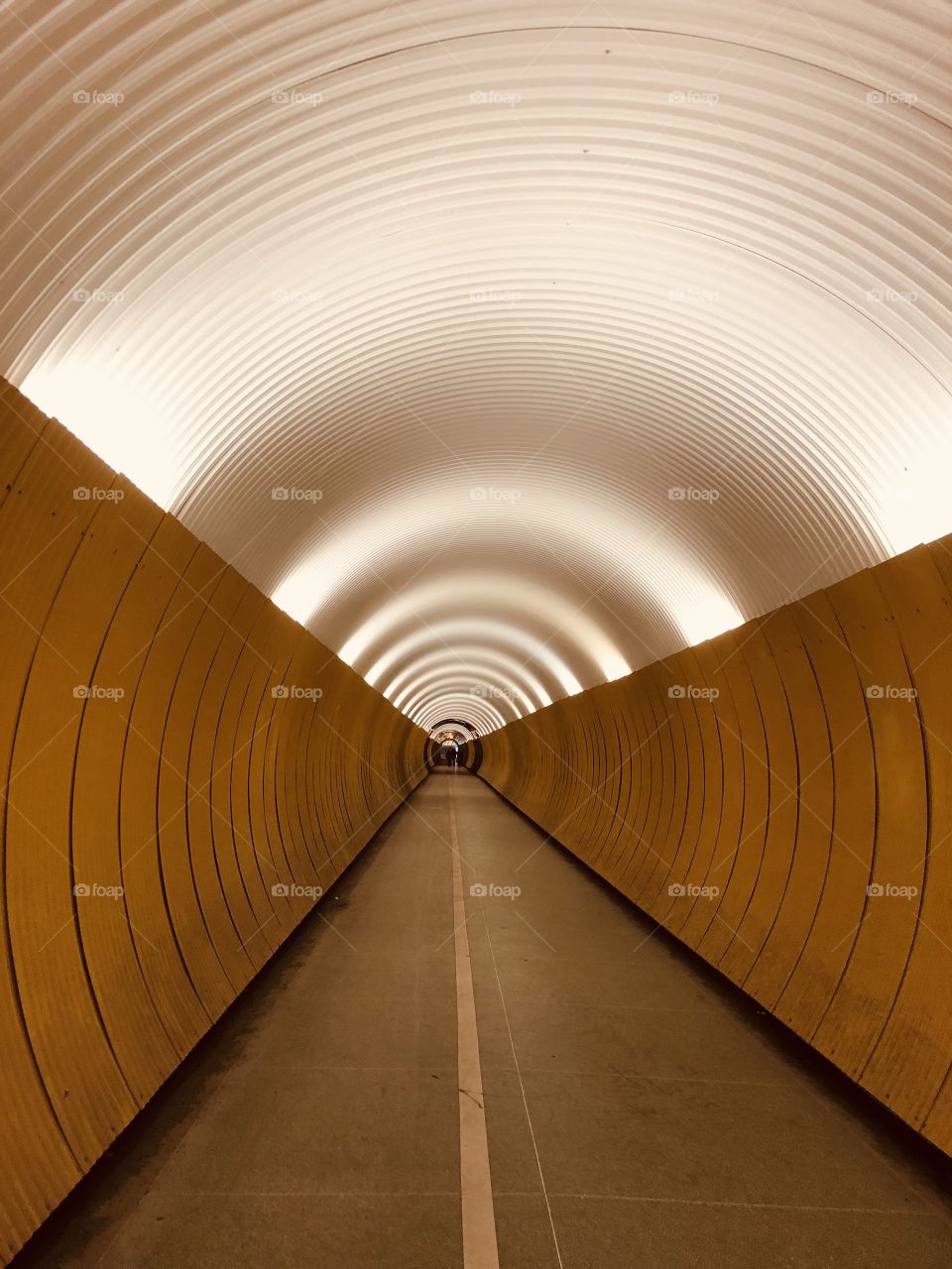 Straight through the tunnel