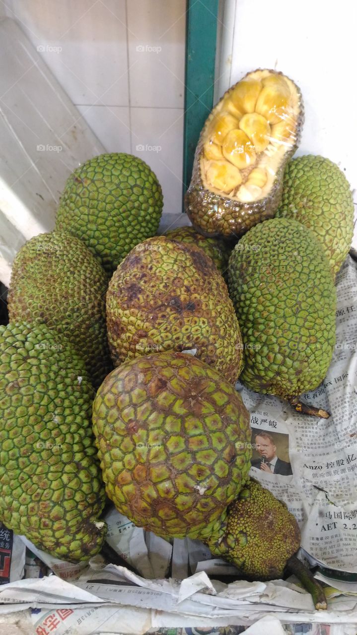 exotic fruit. breadfruit.