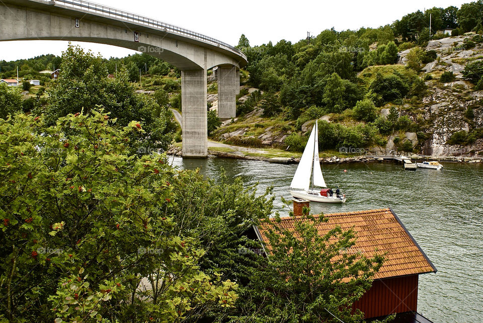 summer lake river bridge by lgt41