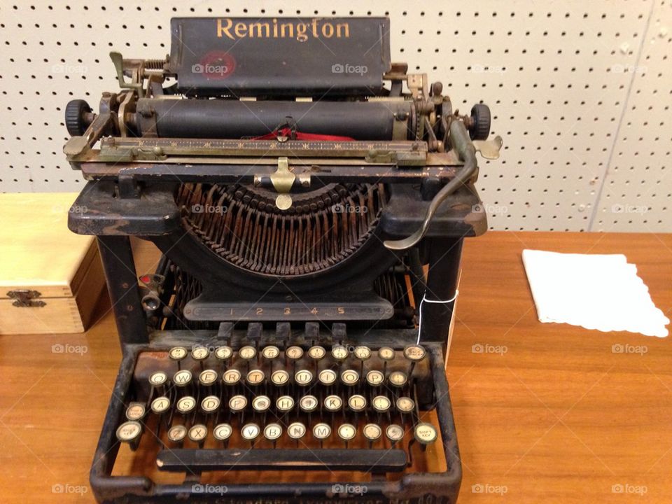 Antique Remington typewriter