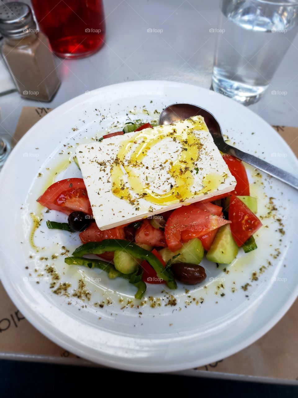 Greek salad in Athens,  Greece