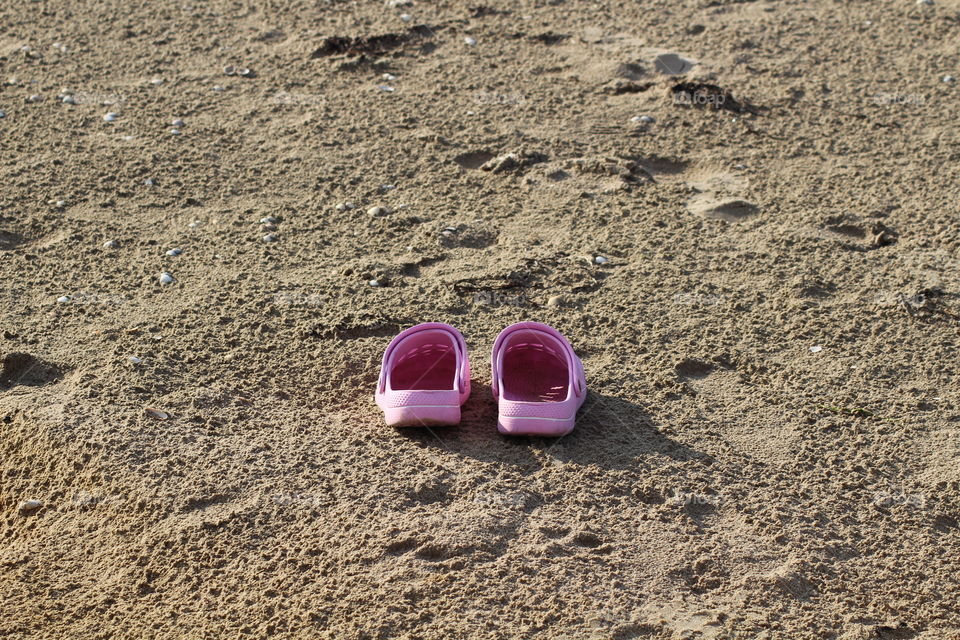 shoes at  the Beach