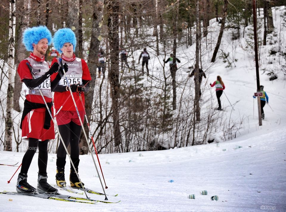 Birkie skiers 