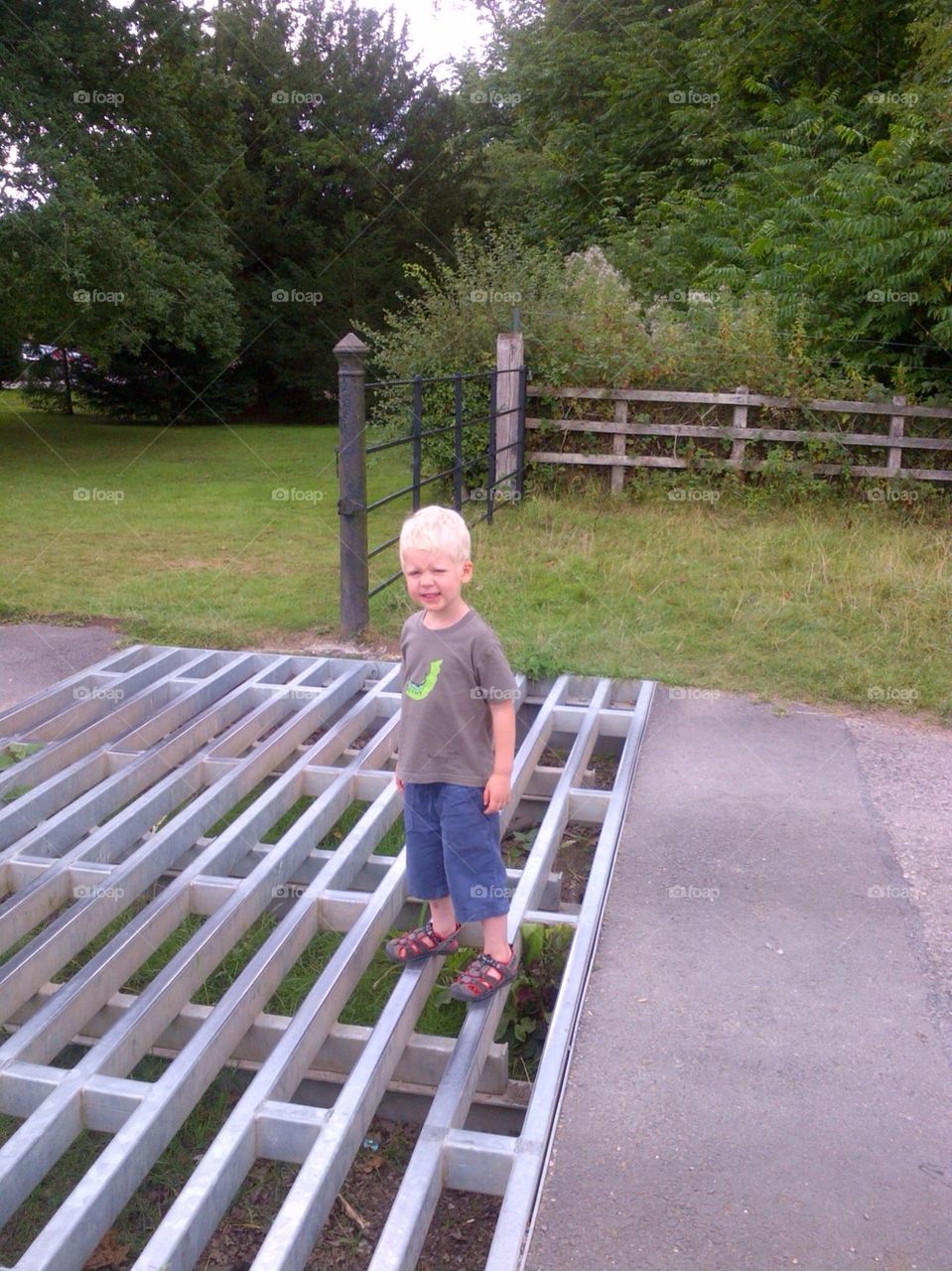 Negotiating the cattle grid.