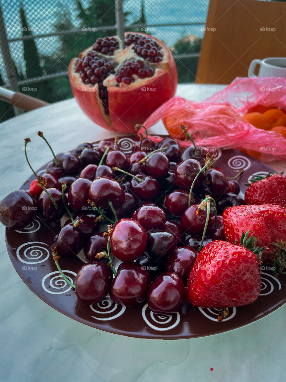 Plate fruit 