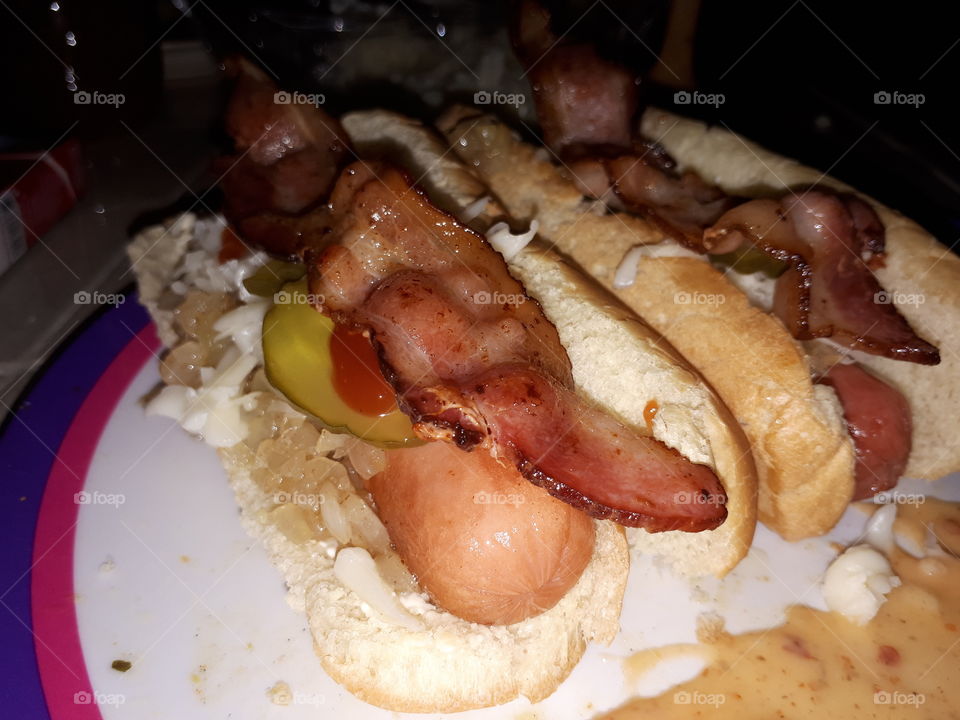 homemade hot dog