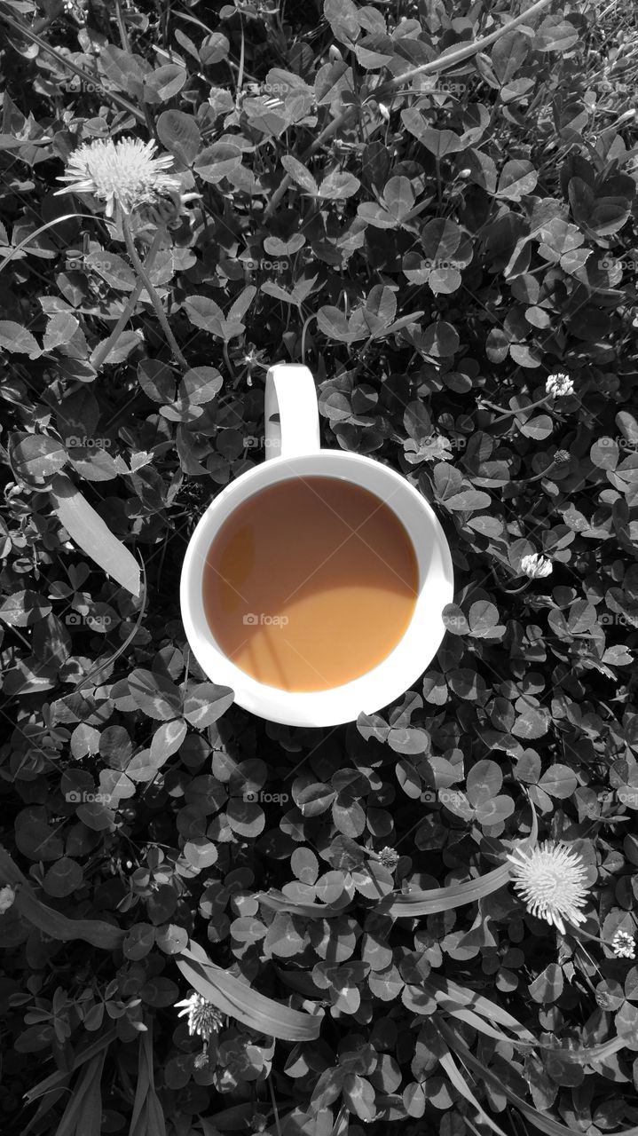 Bring out the morning color with coffee