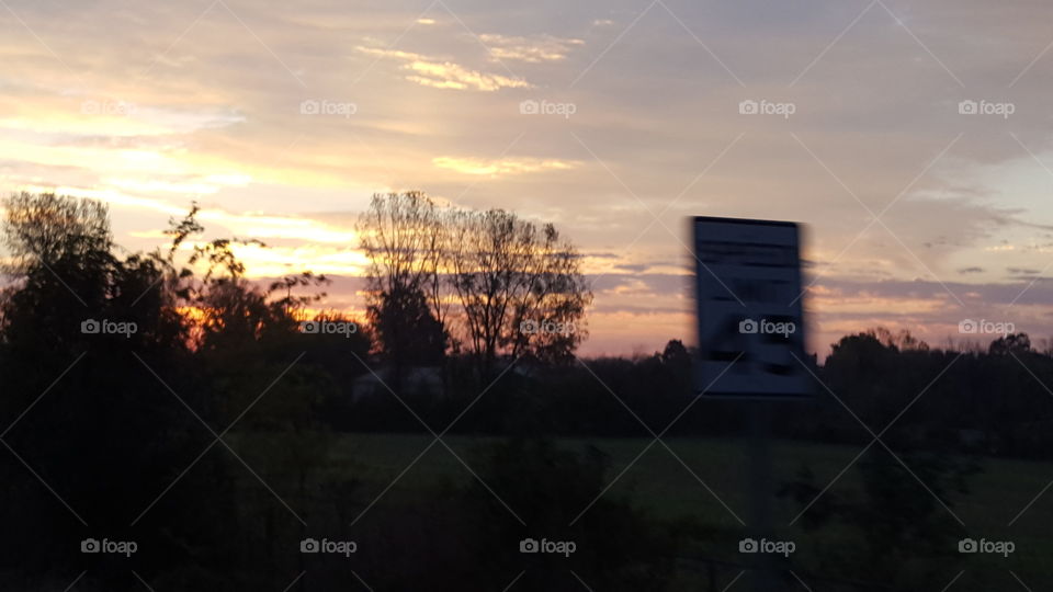 sky on the way to school