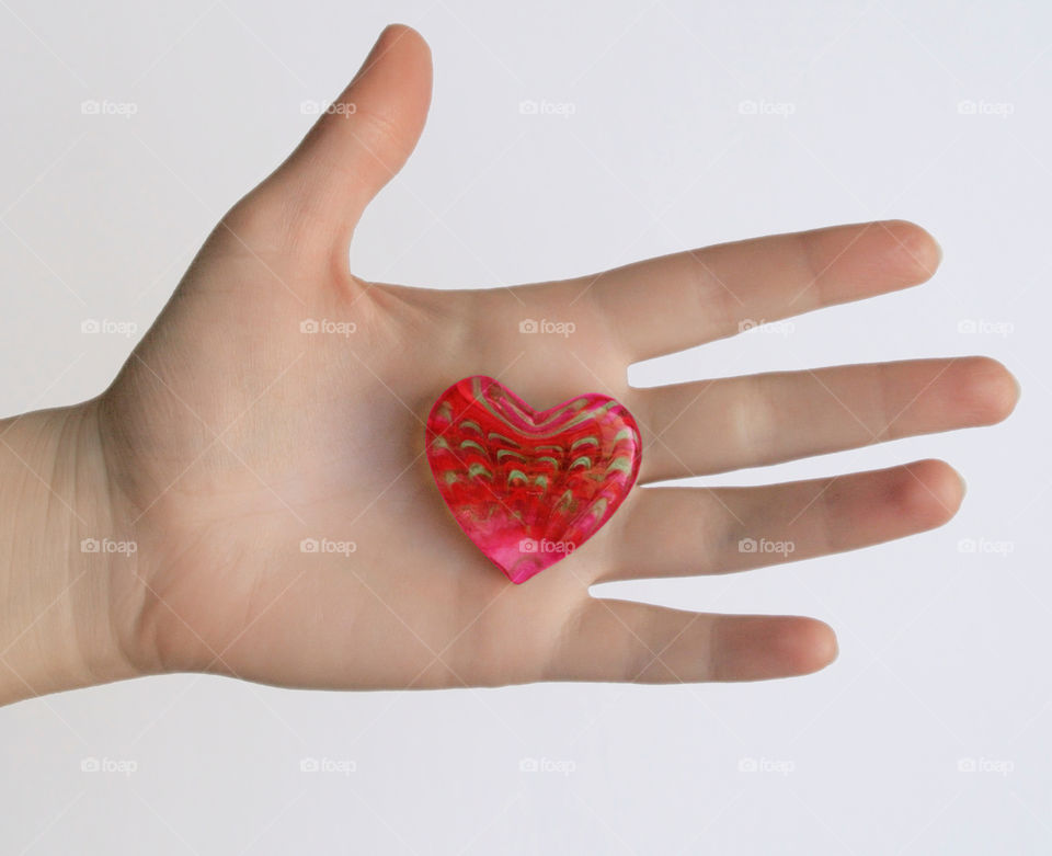 Heart on the hand