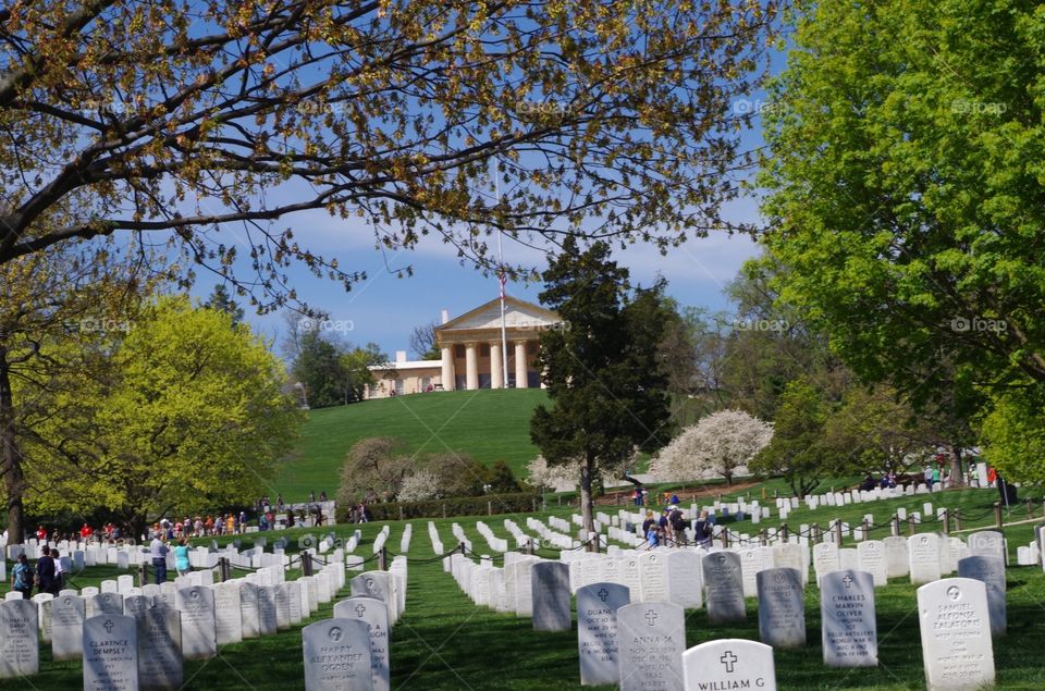 Arlington gravestones
