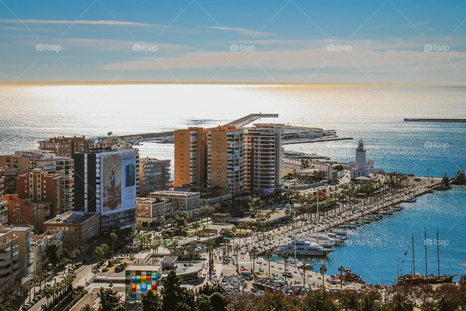 panoramic view of Malaga