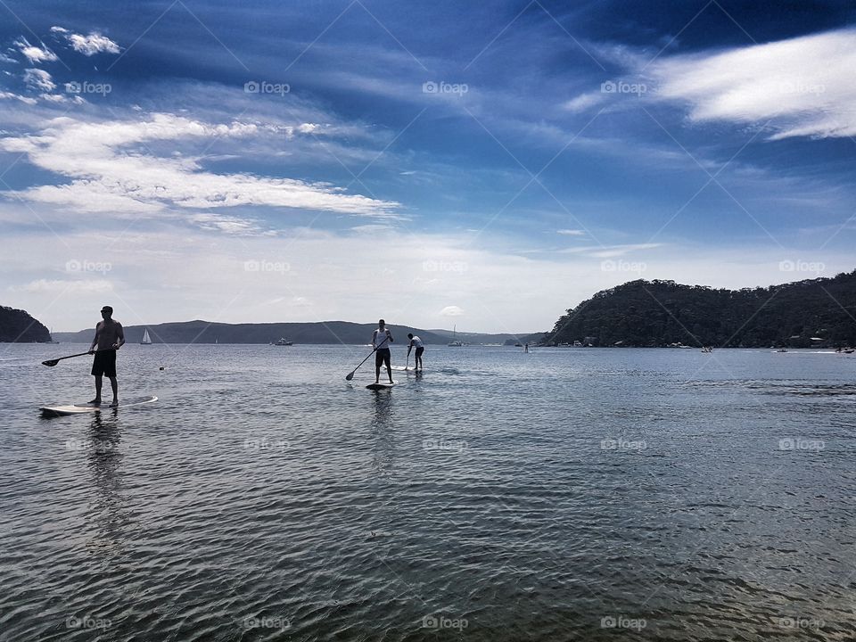 Paddle Boarding at Pitt Water Beach Vacation Sydney