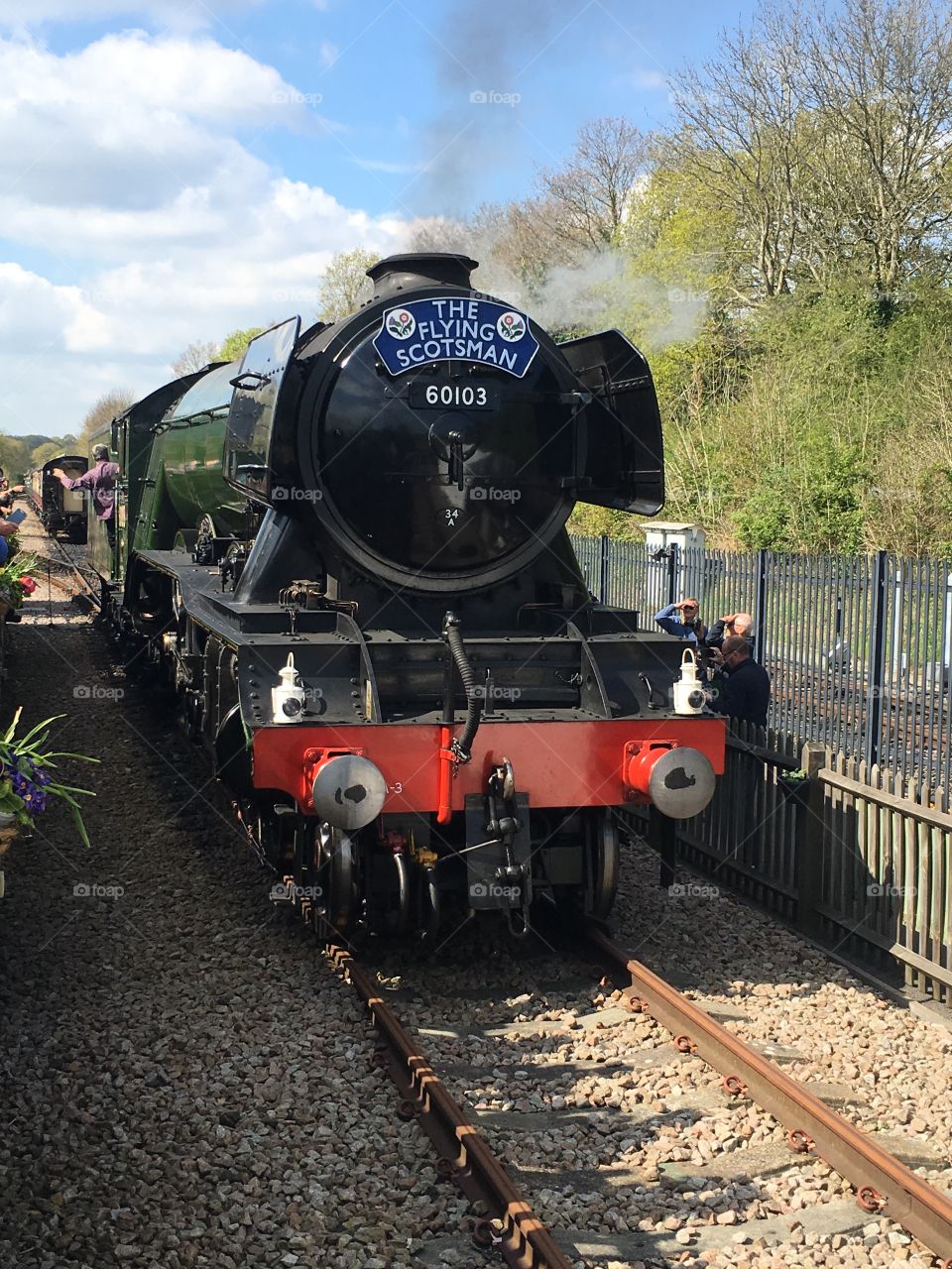 Flying Scotsman 60103 at east grinstead station on the bluebell railway 19/04/2017