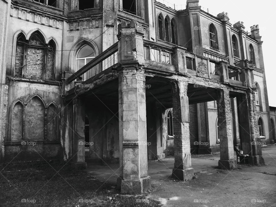 old abandoned building in Zhytomyr region, autumn 2018 (house Tereshchenkov)