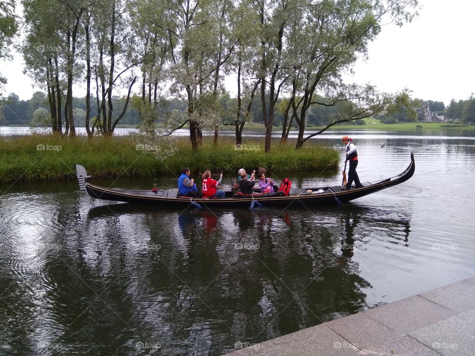 прогулка на лодке в царском парке Пушкино. вот она северная венеция