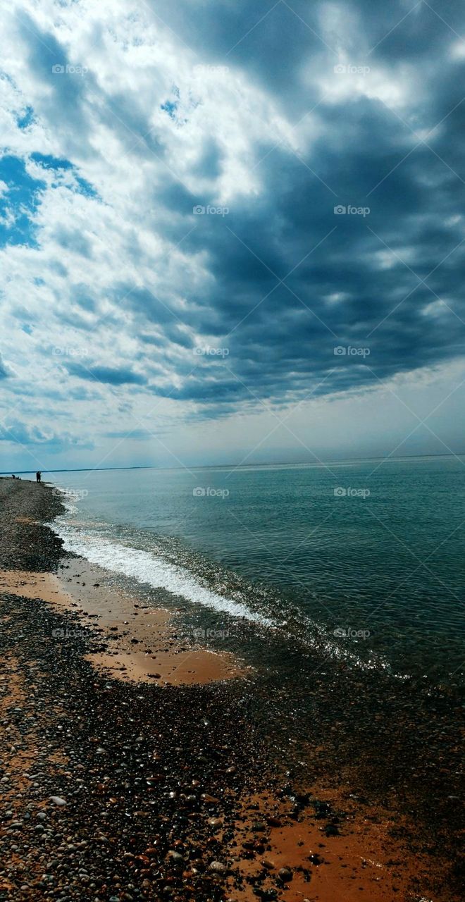 footprints in the sand.