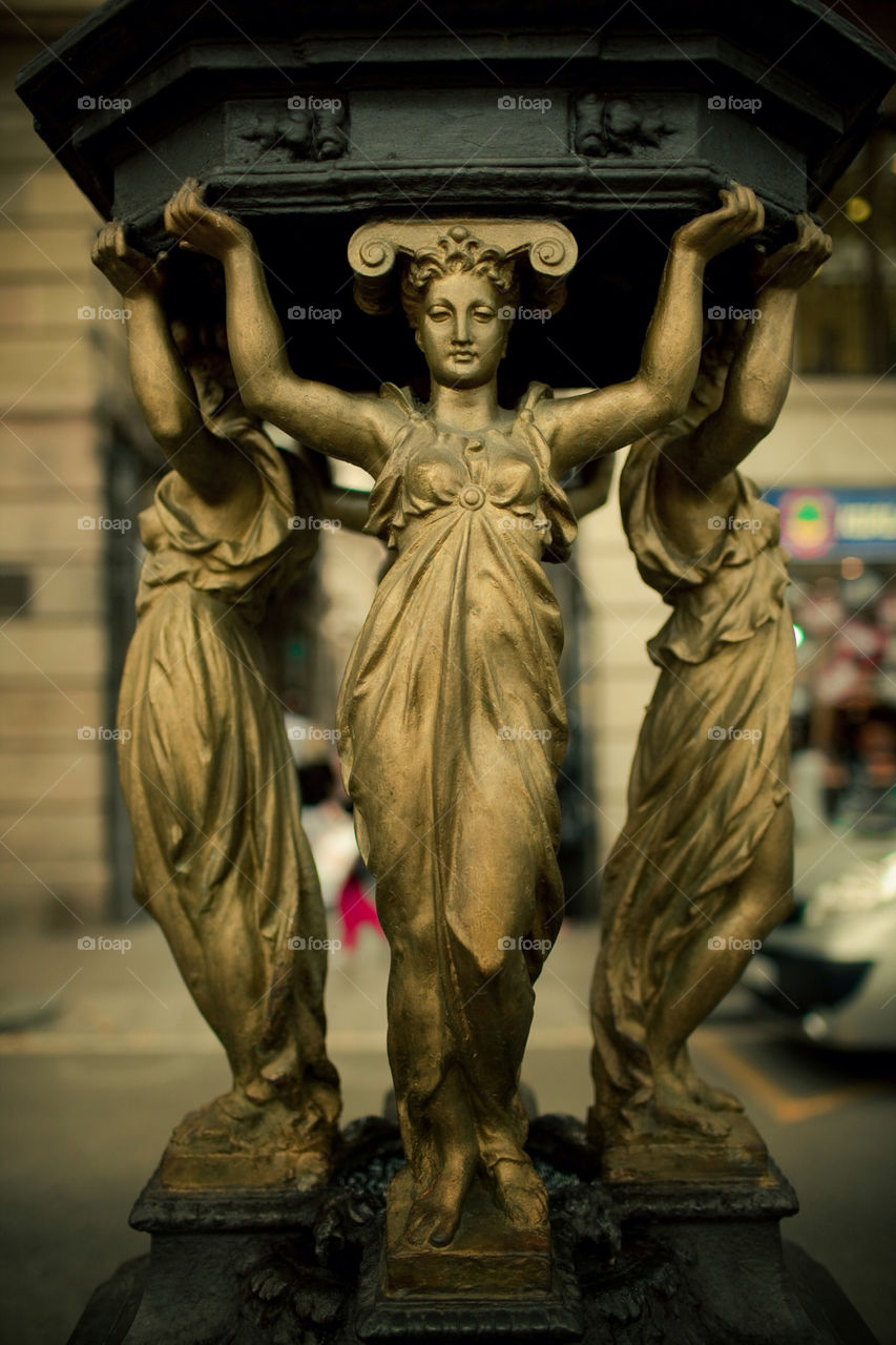 barcelona water rambla by bussardel