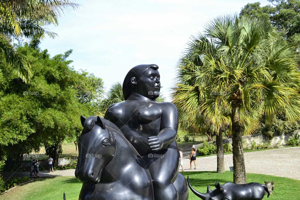 A dama e o cavalo - Botero