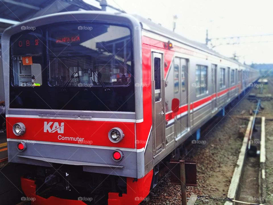 Commuterline train of Jakarta