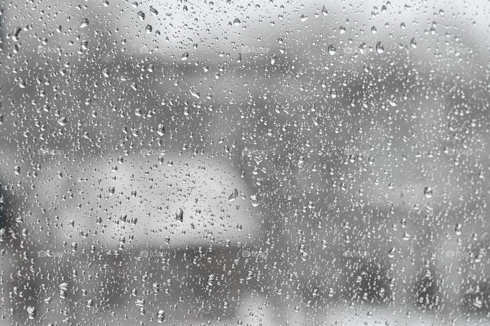 Water drops on a window 