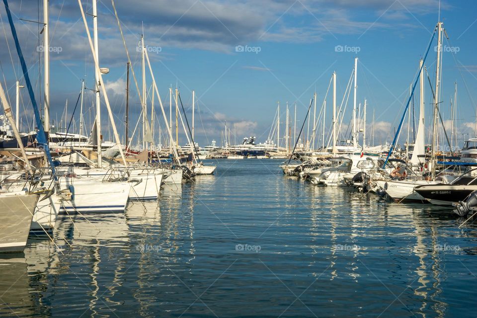 sailing ships, seaside