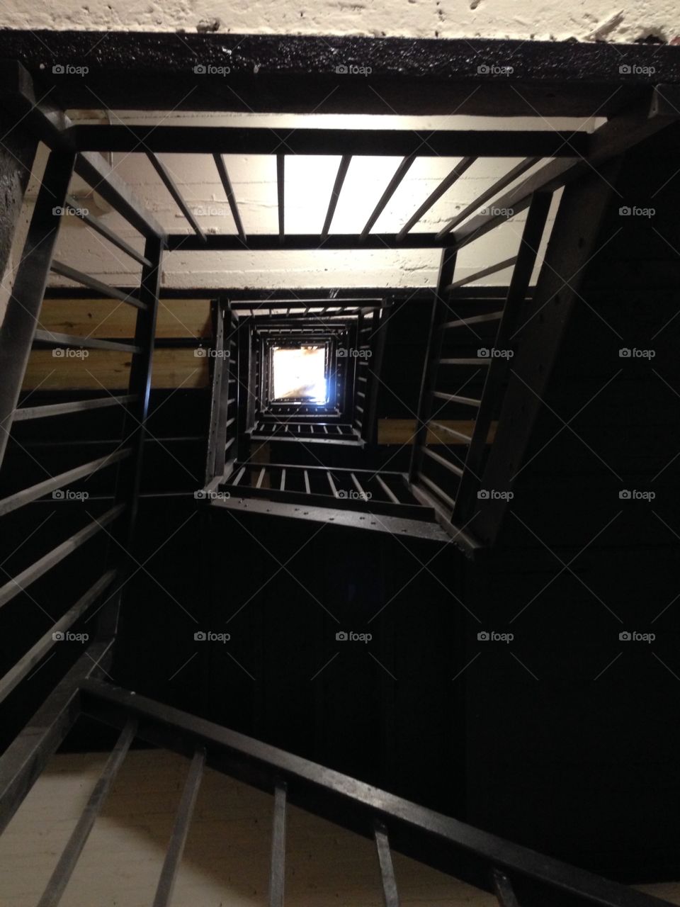 The wise guys say that In the end of the stairs you will fine a backet of gold... I AM KIDDING! 