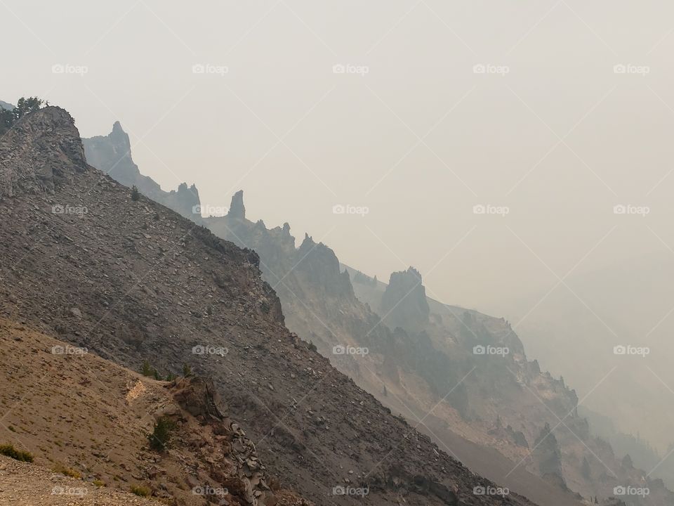 smoky Crater lake