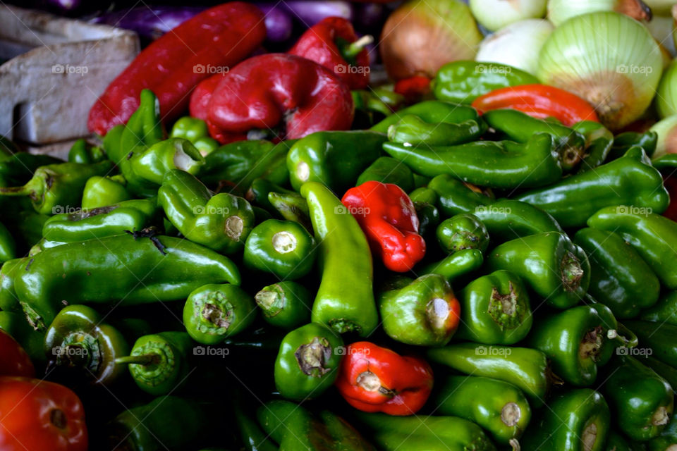hot peppers red peppers farmers market by mmcook