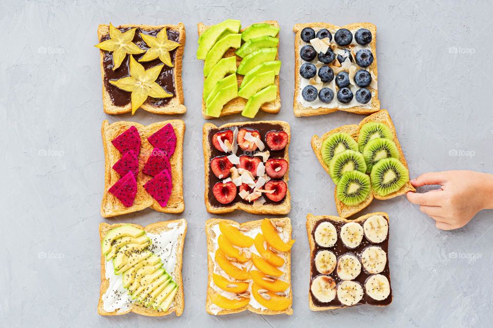 Fruit sandwiches 