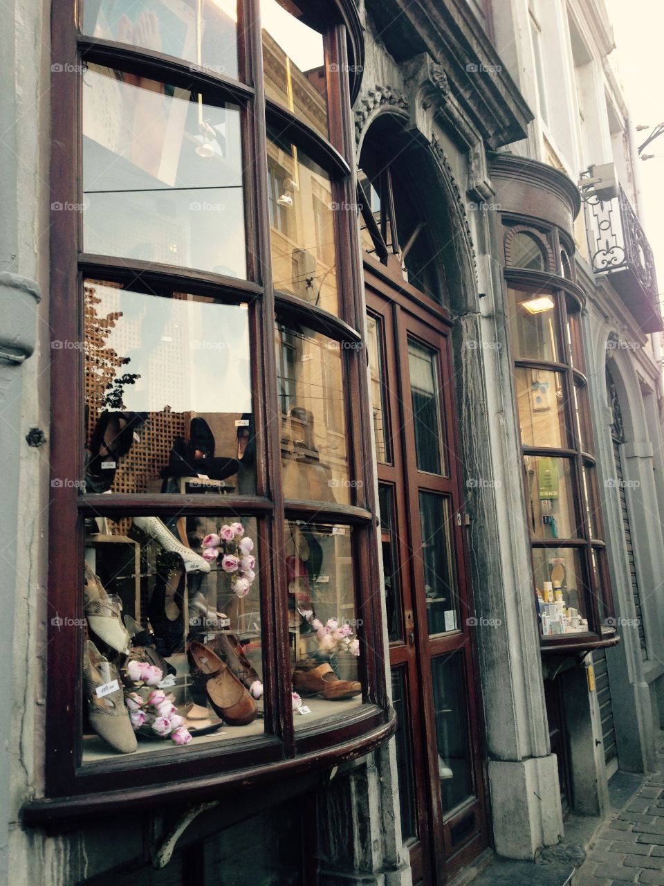 Window Box. Ghent, Belgium shoe store 
