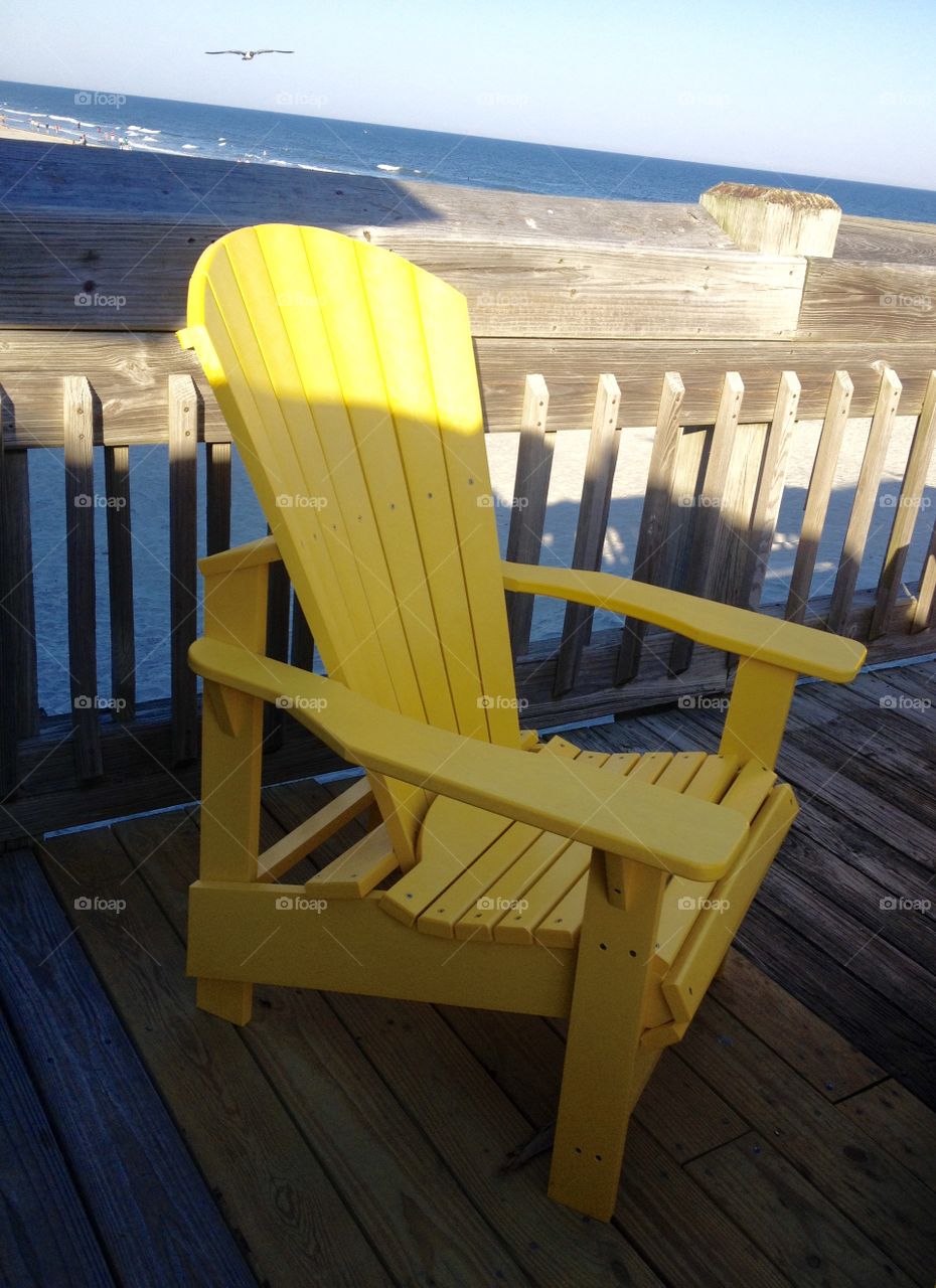 A Beach Chair in wait