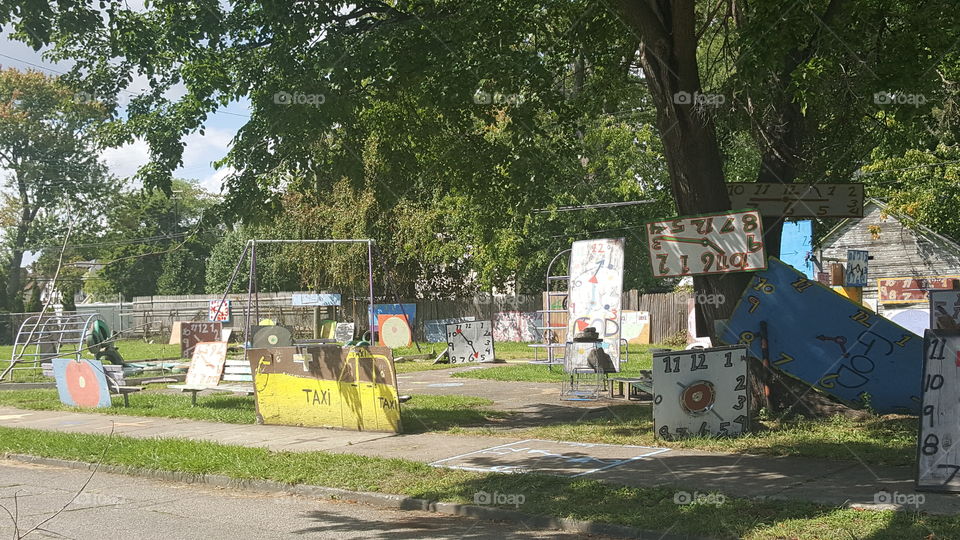 Art installation made to bring attention to crime in urban areas