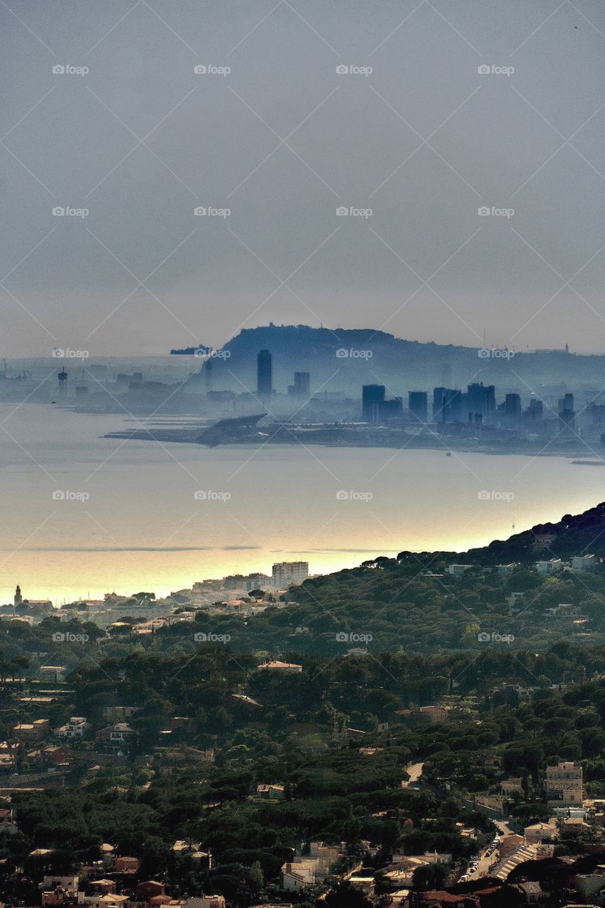 Barcelona Foggy View