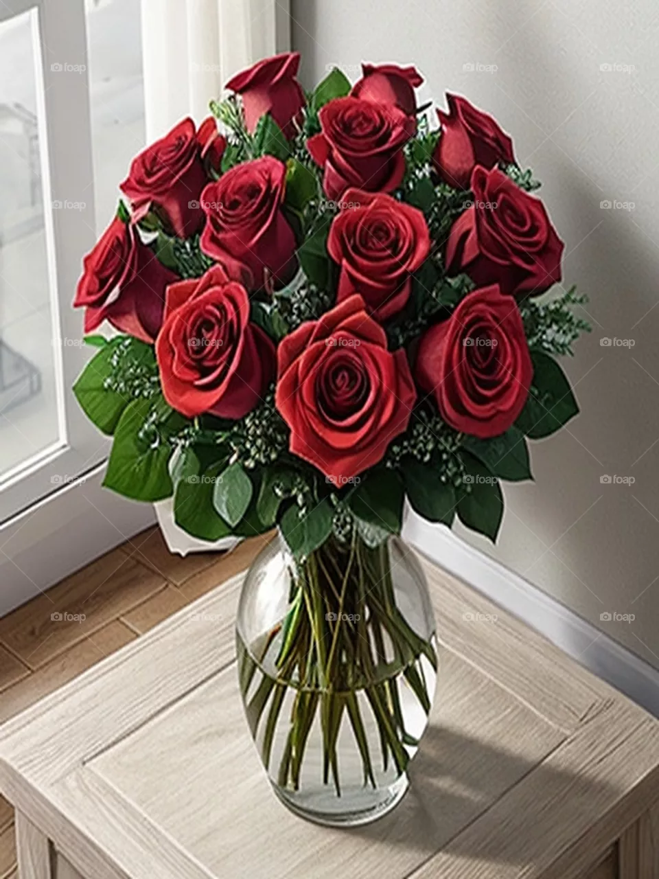 Beautiful rose vase